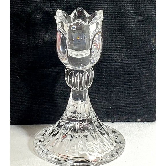 Mikasa Crystal Spring Ritual Candle Stick Holder 4.75" tulip taper candlestick - Picture 7 of 8